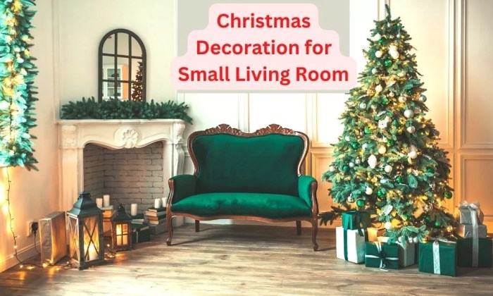 Christmas decor small room