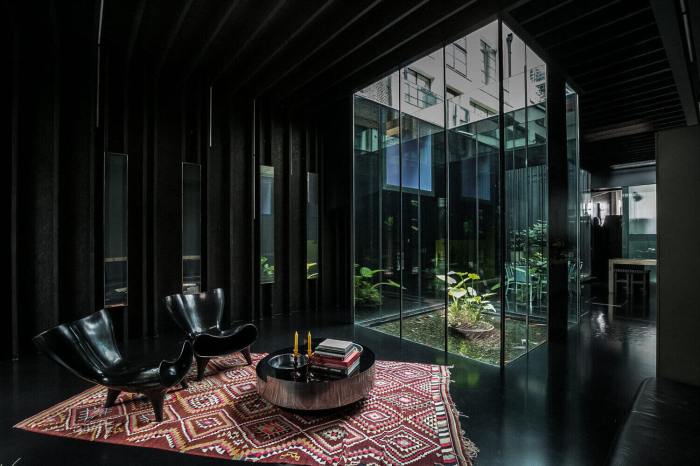 Black interior design homes