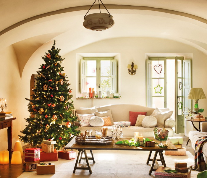 Christmas decor ideas for small living room