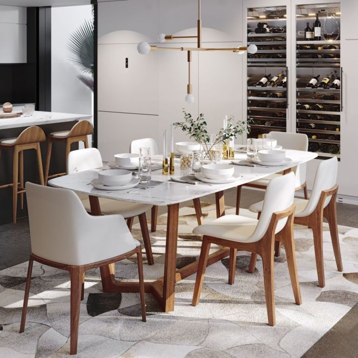 Dining table interior design for home