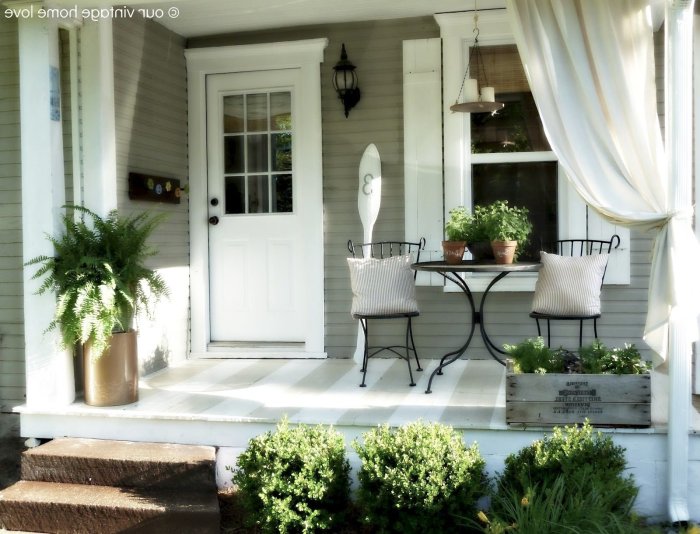 Decor for a small front porch